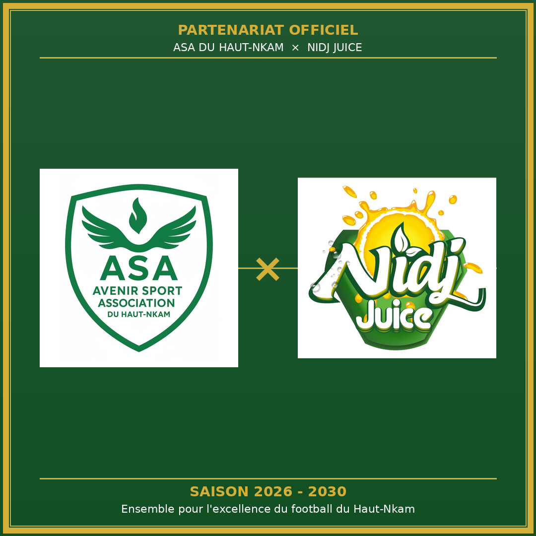 PARTENARIAT OFFICIEL – ASA × NIDJ JUICE 2026–2030